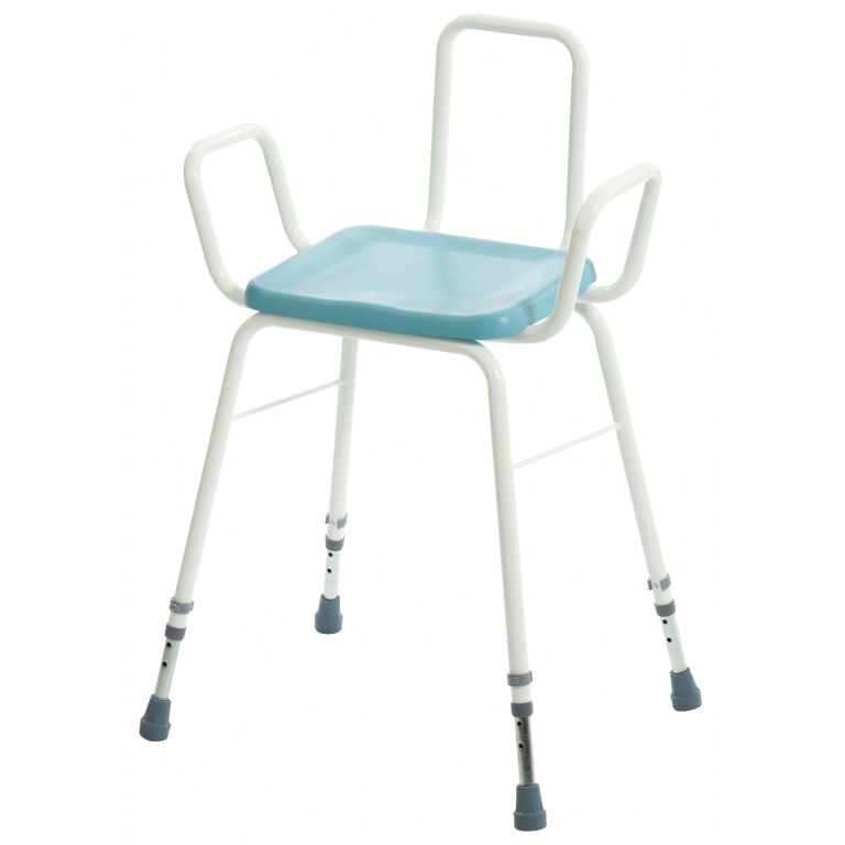 SMH005-Perching Stool with Arms & Plain Back